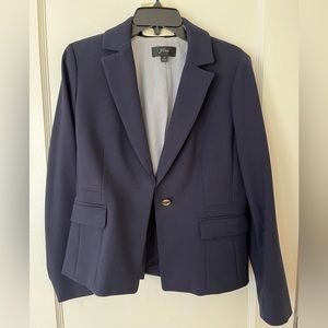 Jcrew Navy Peplum back blazer US 8